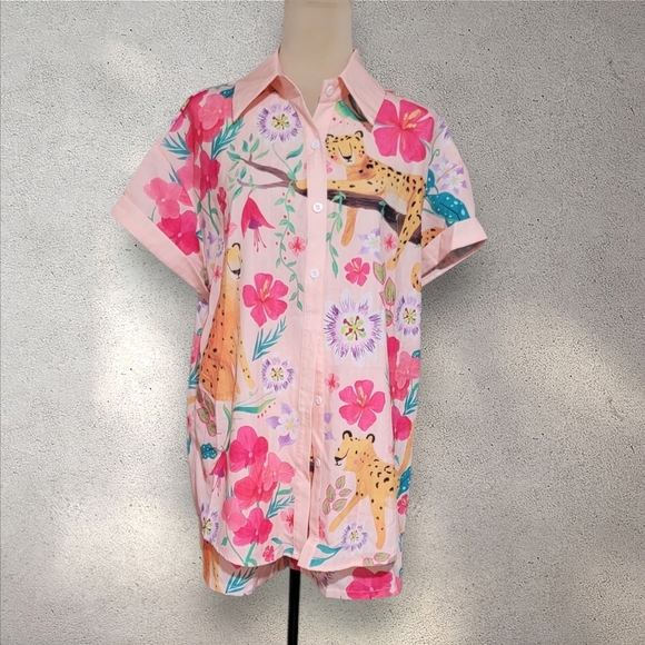 NWOT Shirt And Short Set - Picture 5 of 7